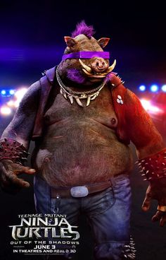 the character from teenage mutant ninja turtles is shown in this promotional poster for teenage mutant