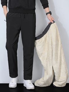 SPECIFICATIONS Material: Polyester Style: Casual Origin: CHINA CN: Fujian Applicable Scene: Casual Pant Style: STRAIGHT Applicable Season: Winter Waist Type: MID Length: Full Length Item Type: Full Length Place Of Origin: China (Mainland) Closure Type: Drawstring Model Number: AQ5531DC Fabric Type: Broadcloth Front Style: Flat Fit Type: Regular Gender: MEN Decoration: Pockets Thickness: Heavyweight Color: Black,Grey Size: China Size L,XL,XXL,3XL,4XL,5XL,6XL,7XL Feature: Windproof and waterproof Black Waterproof Winter Pants, Black Stretch Waterproof Bottoms, Black Waterproof Techwear Pants, Winter Sports Black Pants, Black Outdoor Pants With Elastic Waistband, Black Stretch Pants For Outdoor Activities, Joggers Plus Size, Mens Outerwear Fashion, Casual Pants Style