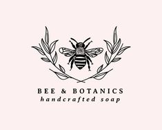 the bee and botanics handcrafted soap logo