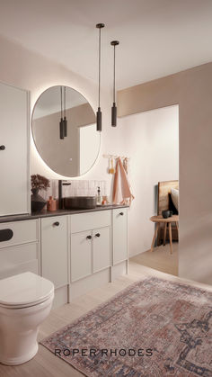 Suited to bathrooms both modern & classic. This design offers a comprehensive storage solution, featuring a central basin cupboard unit, flanked by two pull-out tall drawer units for optimal organisation. Bathroom Dormer, Marble Worktop, Tall Drawers, Roper Rhodes, Lux Life, Furniture Unique, Fitted Bathroom, Countertop Storage