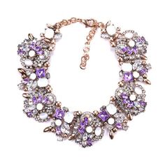 This Luxury Crystal Rhinestone Bib Necklace is made of colorful class crystal, it it perfect match with most of the dress style for any occasion to add more charming. Suitable for any situation any festival: graduation, engagement, wedding, anniversary, birthday and other occasions. Metals Type: Zinc AlloyNecklace Type: Chokers NecklacesChain Type: Link ChainMaterial: CRYSTAL *NoteDelivery Time: Due to the current global crisis (COVID-19), shipping time may be delayed. Charm Choker Necklace, Crystal Statement Necklace, Rhinestone Choker Necklace, Rhinestone Choker, Jewelry Choker, Short Necklace, Rhinestone Necklace, Metal Necklaces, Collar Necklace