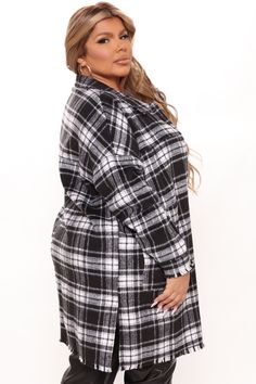 Available In Black And Red. Shirt Jacket Collar Detail Button Down Pocket Detail Oversized Plaid Disclaimer: Plaid Placement Will Vary Self :80% Polyester 10% Cotton 10% Acrylic Imported | Never Plaid It So Good Shacket in Black size XS by Fashion Nova Jacket Collar, Review Fashion, Loungewear Women, Curve Dresses, Red Shirt, Womens Loungewear, Shop Maxi Dresses, Matching Dresses, Pocket Detail