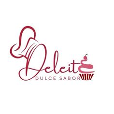 delitet's logo with a cupcake in the middle