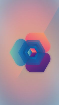 an abstract background with three overlapping shapes