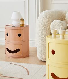 Toddler Side Table Kids Rooms, Bedside Table Kid, Smiley Face Coffee Table, Dice Side Table, Rainbow Bed Side Table, Cart Coffee Table, Kitchen Cups, Bookshelf Storage, Stool Chair