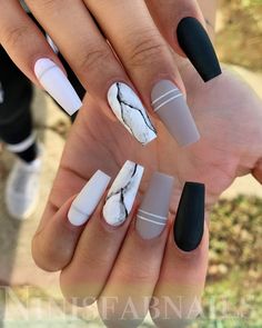 Marble Acrylic Nails, Cute Acrylic Nail Designs, Fall Acrylic Nails, Long Acrylic Nails Coffin, Nail Swag, Summer Acrylic Nails, Short Acrylic Nails Designs, Coffin Nails Designs