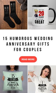 the 15 humorous wedding anniversary gifts for couples