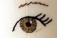 the eye is made up of stitches and thread