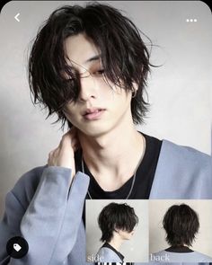 Anime Inspired Haircuts Men, Philippine Hairstyle, Kpop Male Hairstyles Short, Asian Wolfcut Men, Textured Wolfcut, Curtain Mullet Men, Short Hair Asian Men, Hairstyles Mullet, Asian Mullet