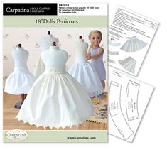 the pattern for this doll's dress is easy to sew