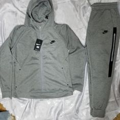 Nike Zip Up Hoodie And Pants Womens Nike Hooded Winter Tracksuit, Nike Long Sleeve Tracksuit For Fall, Nike Hooded Tracksuit For Fall, Casual Nike Tracksuit For Fall, Nike Costume, Nike Suit, Nike Zip Up Hoodie, Nike Sweatsuit, Hoodie And Pants