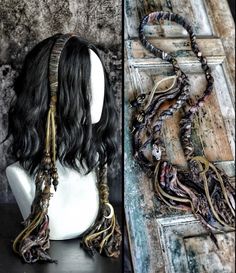 Rocker Hair, Strega Fashion, Dread Jewelry, Dread Accessories, Wire Wrapped Jewelry Diy, Hair Techniques