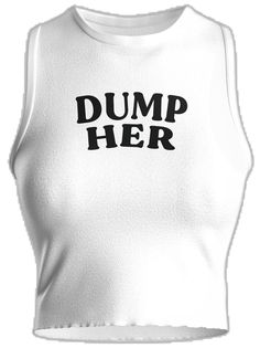 Cheap White Tank Top For Streetwear, 90s White Tank Top For Streetwear, White 90s Tank Top For Streetwear, Break Up With Your Girlfriend, Getting Revenge, White Fitted Tank Top With Text Print, White Graphic Tank Top, White Corset Dress, Rhinestone Top