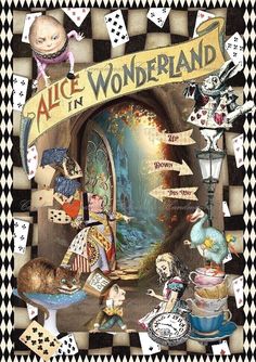 an illustration of alice and the wonderland