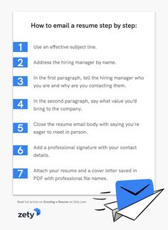 the steps to write an email cover letter