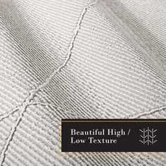 the beautiful high and low texture on this bedding is made from white linens