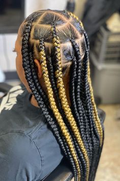 Jumbo Box Braids Styles Jumbo Box Braids Styles, Goddess Braids Updo, Box Braids Styles, Braids Jumbo, Colored Box Braids, Jumbo Box Braids, Colored Braids, Braids Styles, Jumbo Braids