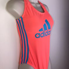 Adidas One Piece Swimsuit, Nwot, Gorgeous Tangerine With Teal Side Stripes And Front Logo, Built In Shelf Bra With Removable Soft Pads. Approximate Measurements; Chest About 34 Inches, Length About 30 Inches, Last 4 Photos Are Stock To Show Fit. 3399a117 Adidas Casual Swimwear For Summer, Casual Adidas Swimwear For Summer, Casual Adidas Swimwear For Sports, Adidas Stretch Swimwear For Sports, Adidas Casual Summer Swimwear, Adidas Beachwear Swimwear For Poolside, Adidas Stretch Swimwear For Swimming, Casual Adidas Swimwear, Casual Adidas Sports Swimwear