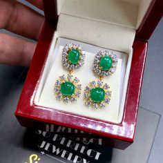 "A nice pair of natural COLOMBIAN emerald earrings is a must for every lady in the world! We are presenting you 2 matching pairs of COLOMBIAN emeralds with natural, enchanting, VIVID BLUISH-GREEN color, and exceptional quality and quality. SET IN HANDCRAFTED, 18K SOLID YELLOW GOLD EARRINGS! HUGE PAIR OF EARRINGS! One of a kind! IN CASE OF RETURN FOR US BUYERS. BUYERS MAY SEND THE ITEMS BACK TO OUR US-BASED OFFICE IN SALT LAKE CITY, UTAH ONLY ONE ITEM AVAILABLE!! NO DUPLICATES!! WHAT YOU SEE IN T Matching Pairs, Earrings Dangling, White Gold Earrings Studs, Yellow Gold Earrings, Colombian Emeralds, Vs Diamond, Bluish Green, Green Vintage, Emerald Earrings