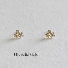 * Solid Gold * Anniversary Gift * Christmas Gift * Bridesmaids Gift * Wedding Gift * Birthday Gift  Florina 14K Solid Gold Earrings feature a distinctive design, resembling a cluster of tiny flowers. Created with originality and exquisite craftsmanship, these earrings offer an elegant and refined aesthetic in their simplicity. Our 14K solid gold items are expertly made, ensuring the utmost quality and craftsmanship. 14K Solid Gold is a precious metal that is highly durable and will not tarnish o Gold Flower Cluster Earrings Gift, Dainty Flower Earrings For Anniversary And Mother's Day, Dainty Flower Earrings For Mother's Day Anniversary, Delicate Flower Earrings For Mother's Day Anniversary, Gold Flower Earrings For Valentine's Day Anniversary, Gold Flower Earrings For Anniversary On Valentine's Day, Dainty Flower Shape Cluster Earrings For Gift, Dainty Flower Shaped Cluster Earrings As Gift, Dainty Flower Cluster Earrings Gift