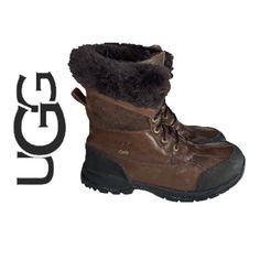 Ugg Australia Men’s Butte Brown Sheepskin And Leather Snow Boots Sz 9.5 M S/N 5521, In Excellent Preowned Condition. I Cleaned Them Thoroughly With Ugg Sheepskin Cleaner And Conditioner. Ugg Pure Wool Lining , Ugg Wool Insole Vibram Outsole With Lug Tread Waterproof Construction. Cuffable Shaft Cold Weather Rated To -20 Degrees Celsius Foam Moulded For Shaping The Butte Is Packed With Cold-Weather Technology So It Can Handle Any Condition. Waterproof Leather And Wool Lining Keep Feet Warm And Dr Leather Snow Boots, Snow Gear, Something Navy, Mens Uggs, Sabo Skirt, Ugg Australia, S N, Rain And Snow Boots, Ugg Shoes