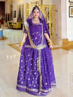 Upada and Hamrahi Pure PartyWear festive Dabka Kundan Work Rajputi Poshak In Purple Colour-82123 Product Details: Fabric: High-quality important (Upada) Sout and Hamrahi Pure  Work:  Aree Touch  Resham Dabka Kundan Full hand work Odni men Four Side border, Odna me n Beutiful Work Hand Odhna Fabric: Hamrahi pyor  Gota Kiran Complete: Enhancing the beauty of the outfit Color: Purple Colour Occasion:Mehendi Sangeet, wedding Party Wear Washing Instruction:Dry Wash Color : Same as pr photo ( 5 to 7 % Purple Sets For Diwali Celebration, Traditional Drape Lehenga With Dabka For Festivals, Festivals Traditional Drape Lehenga With Dabka, Festive Purple Traditional Wear With Gota Work, Bollywood Style Purple Celebration Sets, Purple Traditional Drape Sets For Celebration, Traditional Festive Purple Sets, Purple Bollywood Sets For Celebration, Purple Celebration Sets For Navratri