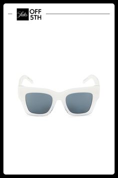 These Square Sunglasses With Solid Lenses Will Go Well With Any Casual Outfit. 100% Uv Protection Solid Lenses Saddle Nose Plastic Imported Size 51mm Lens Width 2mm Bridge Width 145mm Temple Length. Womens - Sunglasses > Saks Off 5th. Boss. Color: White. White Cat Eye Sunglasses With Glass Lenses, Modern White Cat Eye Sunglasses With Anti-reflective Coating, White Cat Eye Sunglasses With Gradient Glass Lenses, White Anti-reflective Square Frame Sunglasses, White Sunglasses With Mirrored Lenses, White Square Frame Anti-reflective Sunglasses, White Wayfarer Sunglasses In Polycarbonate, Womens Sunglasses, Karl Lagerfeld Paris