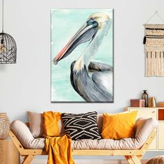 Turquoise Pelican II Wall Art is a beautiful addition to any decor style. Bring this stunning canvas print into your home to easily refresh your walls and elevate your decor. Watercolor Artwork, Decor Styles, Elephant, Turquoise, Canvas Prints, Canvas, Wall Art, Wall, Art