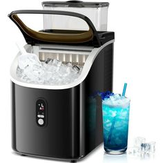 an image of a drink maker with ice in it