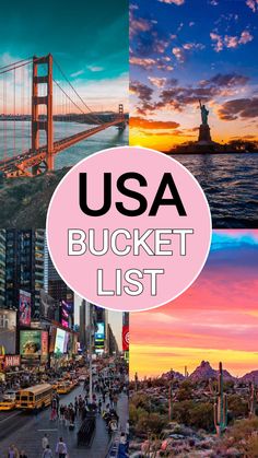 the usa bucket list is filled with things to see and do