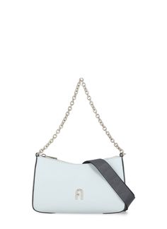 - Light blue Furla pebbled leather shoulder bag for woman - One main zip compartment - Front metallic logo - Rear printed logo - One internal pocket - One internal zip pocket - One metallic handle - Removable and adjustable shoulder strapComposition: 85% Cow Leather, 15% Polyamide Lining:, 100% Polyester Blue Shoulder Bag With Logo Hardware For Travel, Everyday White Shoulder Bag With Logo Hardware, Modern Crossbody Shoulder Bag With Logo Hardware, Office Crossbody Shoulder Bag With Logo Hardware, Office Shoulder Bag With Logo Hardware, Designer Crossbody Bag With Logo Hardware, Furla Bags, Women Crossbody Bag, Bag Light