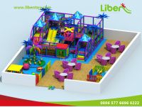 the children's indoor play area has been designed to look like it is being used for