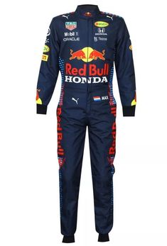 the red bull racing suit is shown