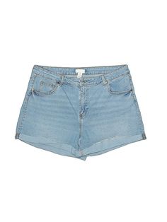 H&M Denim Shorts Size: 18 Bottoms - used. 78% COTTON, 21% POLYESTER, 1% ELASTANE | H&M Denim Shorts: Blue Bottoms - Size 18 Blue Denim Shorts, Womens Bottoms, Blue Denim, Denim Shorts, Women Handbags, H&m, Handbags, For Women, Blue