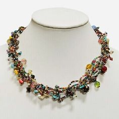 St Maarten Beaded Necklace Multistrand Multicolored Glass Chips Hand Made  | eBay St Maarten, Fashion Jewelry Necklaces, Multi Strand, Magnetic Closure, Jewelry Necklace Pendant, Hand Made, Beaded Necklace, Fashion Jewelry, Jewelry Necklaces