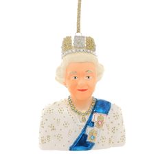 Queen Elizabeth Ornament, Shop Sweet Lulu Hanukkah Bush, Cody Foster, Reine Elizabeth Ii, Reine Elizabeth, Queen Of England, Red Candy, Gorgeous Glass, Glass Christmas Ornaments, American Design