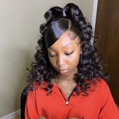 Long Ponytail Hairstyles, Short Ponytail, Graduation Hairstyles, Hairstyles Wedding, Wedding Hairstyles Half Up Half Down, Hair Ponytail Styles, Dope Hairstyles, Ponytail Styles