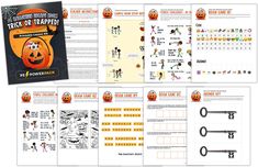 halloween activities for kids to practice their handwriting and numbers