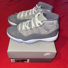 Air Jordan 11 Retro ( Cool Grey) Size 6 Big Kids Brand New Never Worn Authentic Will Also Come With Receipt Of Purchase Women Sneakers Jordans, Drip Shoes Women, Cool Grays Jordan 11, Jordans Retro 11, Cool Jordans Shoes, Back To School Shoes Jordans, Jordan Retro 11 Outfit, Shoes To Get, Jordan 11 Grey