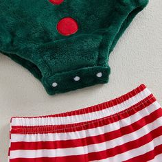 Includes: Romper, Pants, & Hat Material: Polyester Gender: Boys & Girls Pattern: Stripes Sleeve Length: Sleeveless Summary: Baby Toddler Sleeveless Elf Romper with Striped Footie Pants & Hat 3 Piece Christmas Outfit Playful Christmas Onesie For Holiday, Red Cotton Holiday Onesie, Playful Red Bedtime Onesie, Elf Outfit, Christmas Long-sleeve Playtime Onesie, Gymboree Christmas Boys Clothes Size 7, Elf Clothes, Striped Sleeve, Outfits With Hats