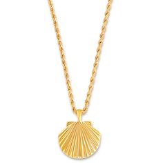 Ellie Vail - Natalia Oversized Shell Pendant Necklace Joah Brown, For Love & Lemons, Tonga, Vanuatu, Shell Pendant, Short Necklace, Zambia, Gold Pendant Necklace, For Love And Lemons