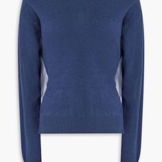 Never Worn Cashmere Sweater Blue Fitted Cashmere Sweater, Fitted Blue Cashmere Sweater, Fitted Blue Sweater With Ribbed Cuffs, Gray Cashmere Sweater, Sleeveless Turtleneck Sweaters, Cashmere Sweater Women, Sleeveless Turtleneck, Cashmere Blend Sweater, Womens Cashmere