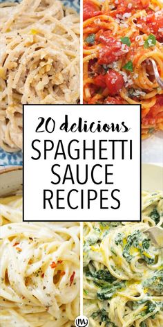 20 delicious spaghetti sauce recipes that are easy to make and great for any type of meal