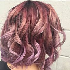 Funky Hair Colors, Bright Hair Colors, Beautiful Hair Color, Bright Hair, Copper Rose, Winter Hair Color