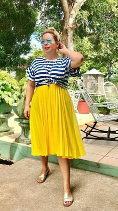 Plus Size Summer Fashion, Moda Plus, Plus Size Skirts