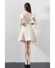 Shop Champagne Aline Short Party Dress Homecoming with Flounce online. All instock with free shipping. Pro since 2009. Beige Fit And Flare Mini Dress, Beige Mini Dress For Prom, Beige Fit And Flare Mini Dress, Knee-length, Knee-length Beige Fit And Flare Mini Dress, Beige Knee-length Fit And Flare Mini Dress, Champagne Mini Dress For Prom Season, Champagne Summer Homecoming Dress, Beige Knee-length Mini Dress For Party, Elegant Champagne Mini Dress For Homecoming