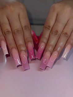 Future Nails, Colorful Nail, Colored Acrylic Nails, Long Acrylic Nails Coffin, Acrylic Nails Coffin Pink, Unique Acrylic Nails, Long Square Acrylic Nails, Nail Swag, Fake Nail