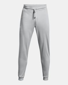 Men's UA Sportstyle Joggers Stretch Sweatpants With Ribbed Cuffs For Sports, Functional Activewear For Jogging With Ribbed Cuffs, Athleisure Sweats With Ribbed Waistband For Sports, Sports Activewear With Ribbed Cuffs Long Pants, Sporty Pants With Ribbed Cuffs For Workout, Sporty Workout Pants With Ribbed Cuffs, Stretch Sportswear Sweats For Jogging, Sporty Stretch Gray Sweats, Sportswear Sweats For Jogging