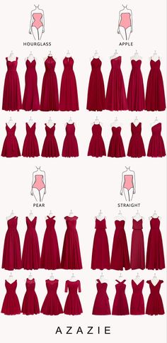 Inai Pengantin, Different Types Of Dresses, Burgundy Bridesmaid, Fashion Terms, Fashion Design Patterns, Red Bridesmaids, Red Bridesmaid Dresses, Bridesmaid Dress Styles, Burgundy Bridesmaid Dresses