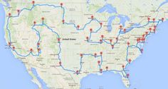 a map with all the roads in each state